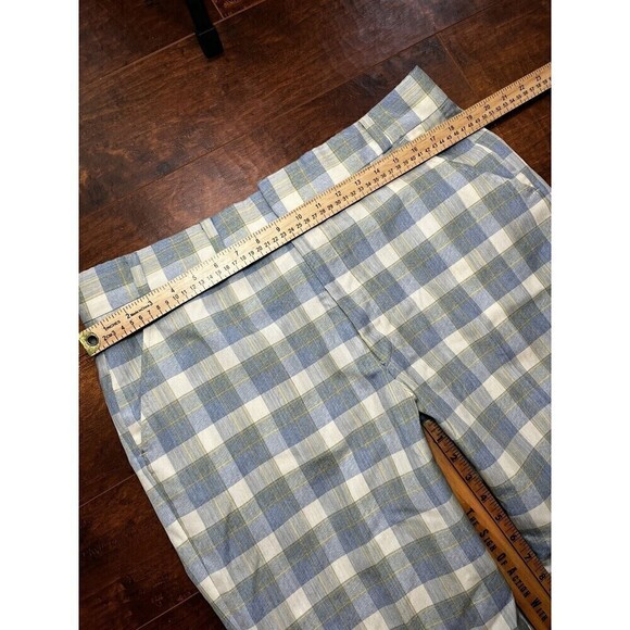 Vintage Montgomery Ward Plaid Easter Golf Cocktail Gingham Y2K Pants Read Below - Picture 5 of 11